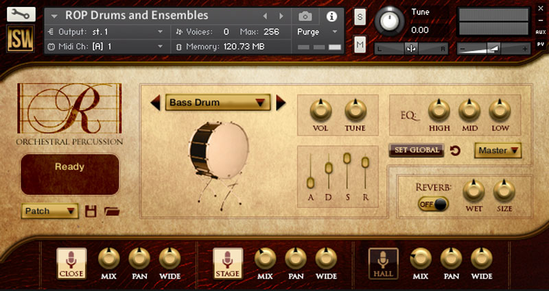 Rhapsody Percussion UI