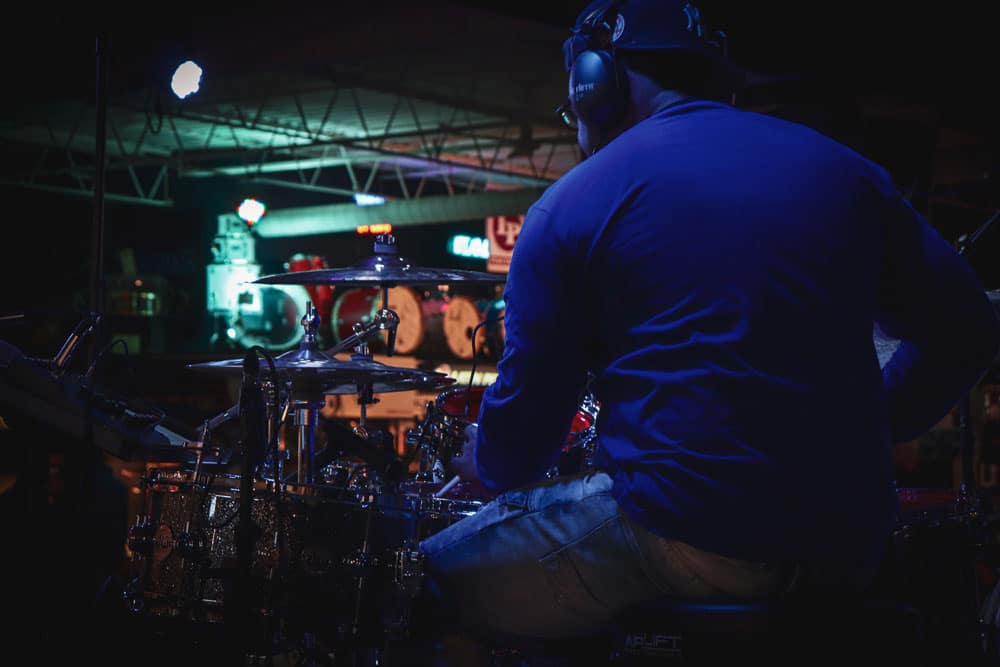 Gerald Heyward Playing Drums