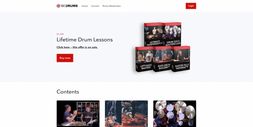 180 Drums Courses