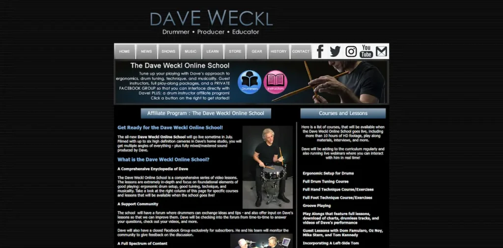 Dave Weckl Website