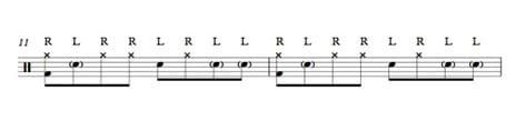 Paradiddle With Ghost Notes Groove