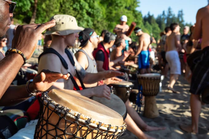 Drum Circle Outside