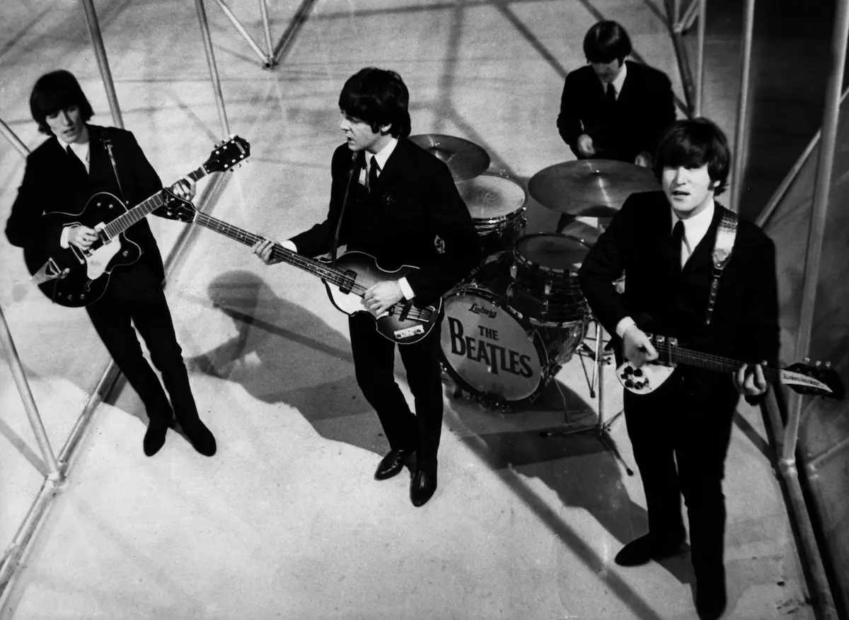 The Beatles recording a TV special at Granada's Manchester Studio