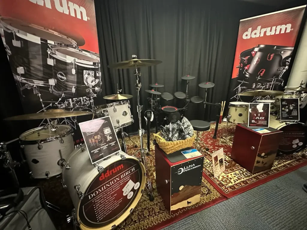 ddrum Booth at NAMM 2023