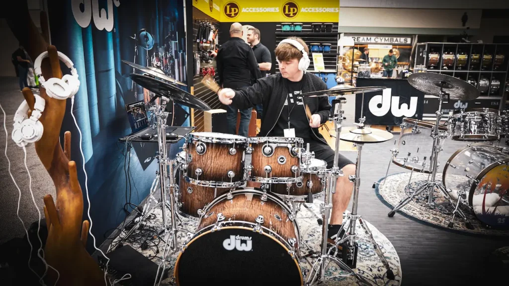 Nick testing the DWe at PASIC 2023